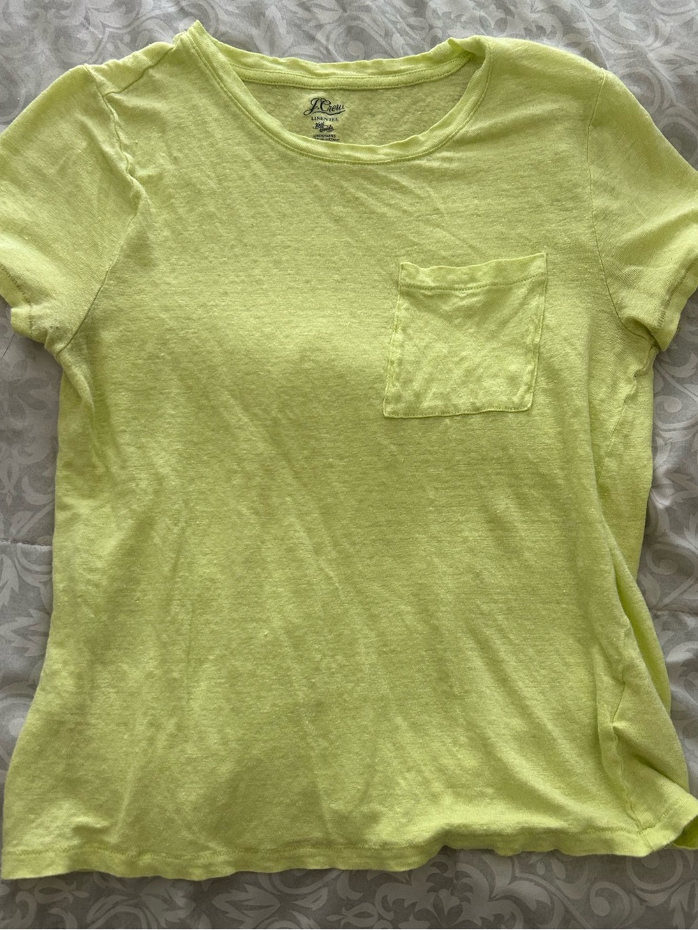 J Crew linen crew neck t shirt